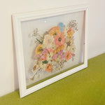 Quadro bouquet da sposa, fiori pressati personalizzati, fiori cerimonia, regalo di nozze, bouquet di fiori secchi, quadro personalizzato
