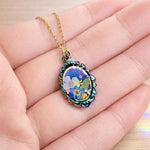 Collana bohémien gioiello ciondolo arcobaleno fiori veri. Gioielli in resina.Regalo amica.Regalo Fidanzata. Gioielli Handmade