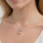 Collana pietra Opale Aurora Opal. Opale rosa blu cangiante. Collana donna argento 925. Gioiello opale