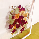 Quadro bouquet da sposa, fiori pressati personalizzati, fiori cerimonia, regalo di nozze, bouquet di fiori secchi, quadro personalizzato