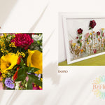 Quadro bouquet da sposa, fiori pressati personalizzati, fiori cerimonia, regalo di nozze, bouquet di fiori secchi, quadro personalizzato